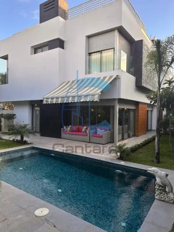 VILLA MODERNE HAUT STANDING – RÉSIDENCE SÉCURISÉE | DAR BOUAZZA