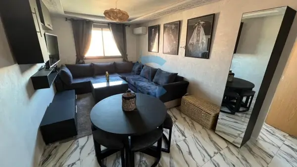 APPARTEMENT 2 CHAMBRES MEUBLÉ AVEC BALCON ET PARKING À LOUER - PRÈS DU LYCÉE VICTOR HUGO MARRAKECH
