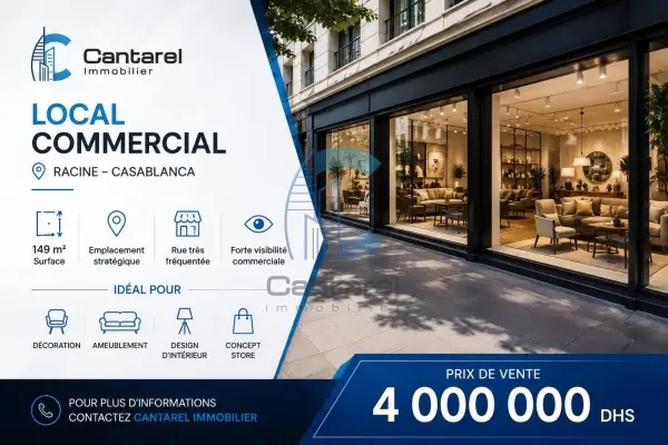 Local commercial à vendre – Racine | Emplacement premium